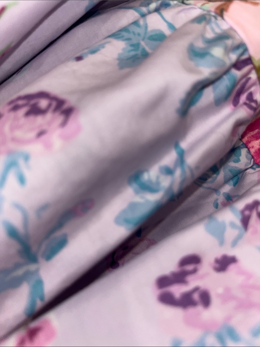 LoveShackFancy Tiered Floral Tie-Shoulder Dress - Pink, Yellow & Lavender NEW - Picture 7 of 13